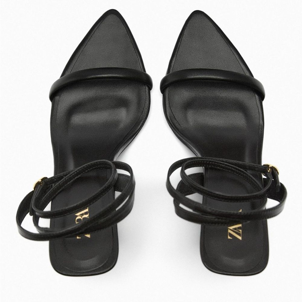 ✨SOLD Zara Elegant Black Heeled Sandals